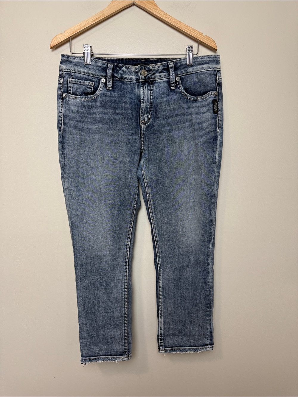 Silver Jeans Blue Denim Jeans - cropped size 29